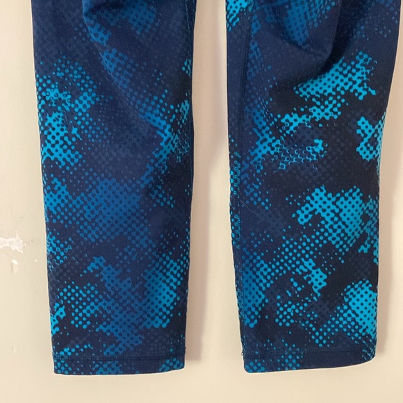 Old Navy Leggings Colorblock Active Exercise Workout Blue - Picture 11 of 14
